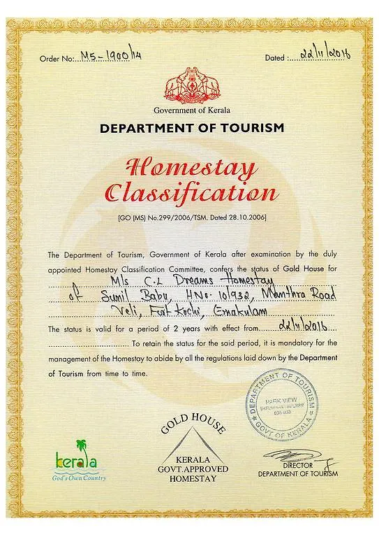Cl Dreams Homestay Kochi Indien